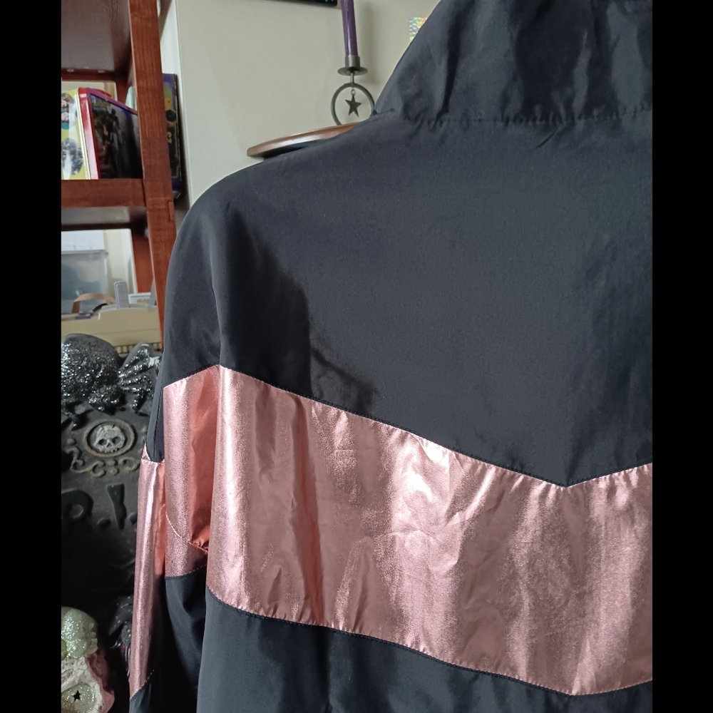 🖤 Zyia Active Black and Rose Gold Windbreaker Jacket Womens Small Moon - Picture 11 of 11